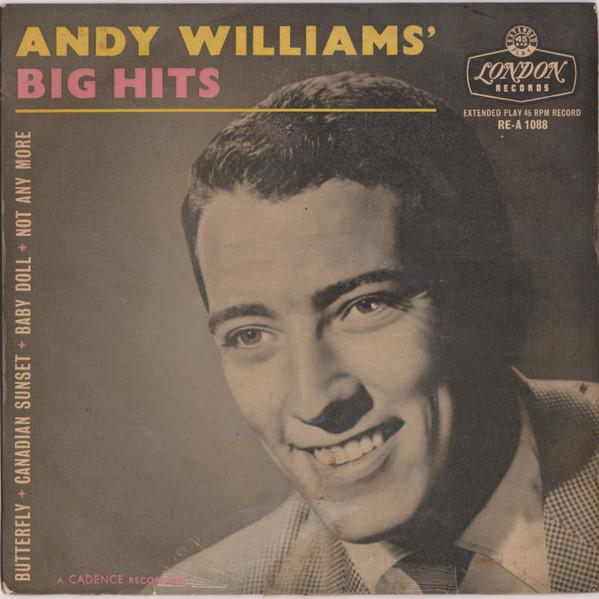 

7inch Record ANDY WILLIAMS - Andy Williams Big Hits REA1088 London Records 1957 UK Jazz Used