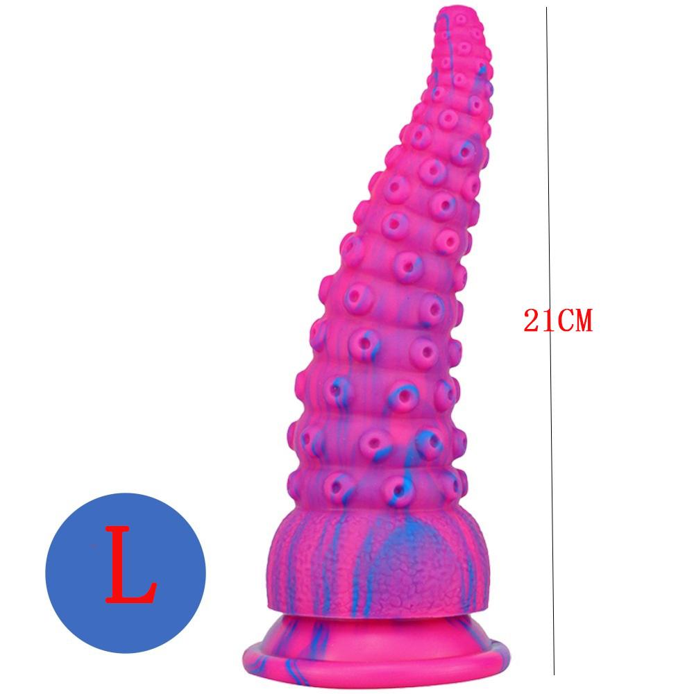 Silikon Octopus Tentakel Riesiger Tierdildo Bunter Monsterdildo Prostatamassage Anal Butt Plug Sexspielzeug für Frauen Spielzeug für Erwachsene