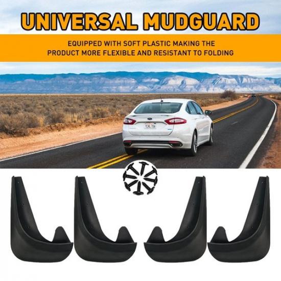 4PCS Car Universal Mud Splash Flaps Guards for Front Rear Auto Car Accessories