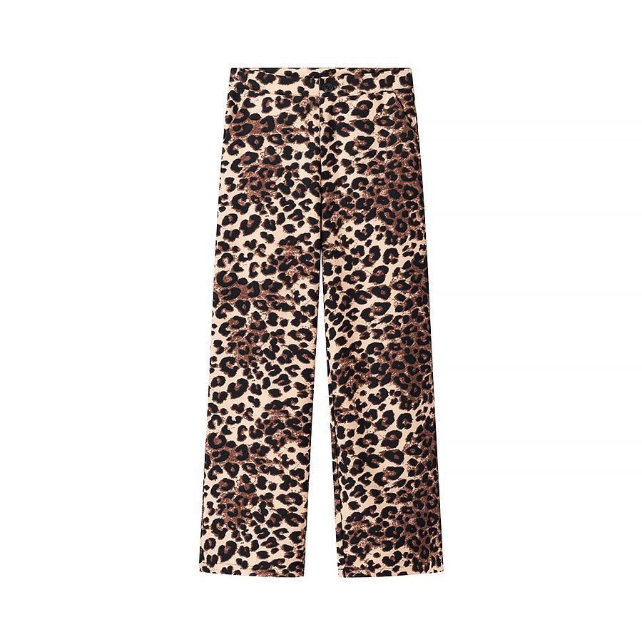 

Women s Spring 2025 Leopard Print Casual Pants - European & American Style Large
