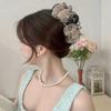 Elegant Mesh Bow Hair Clips Women Ponytail Claw Clip Sparkling Rhinestone Clips Hairpin Girls Headdress Hair Accessories Gifts