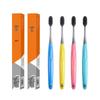 HAONIU Adult Charcoal Soft Bristle Toothbrush - 10-Pack