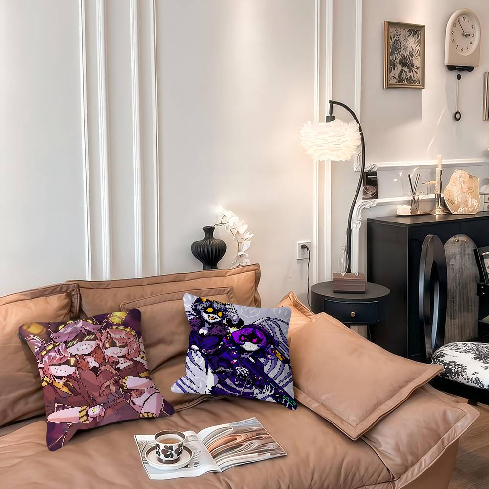 Anime Murder Drones Povlak na polštář Odnímatelný Pratelný Potah na polštář – Celoroční Měkké Lněné