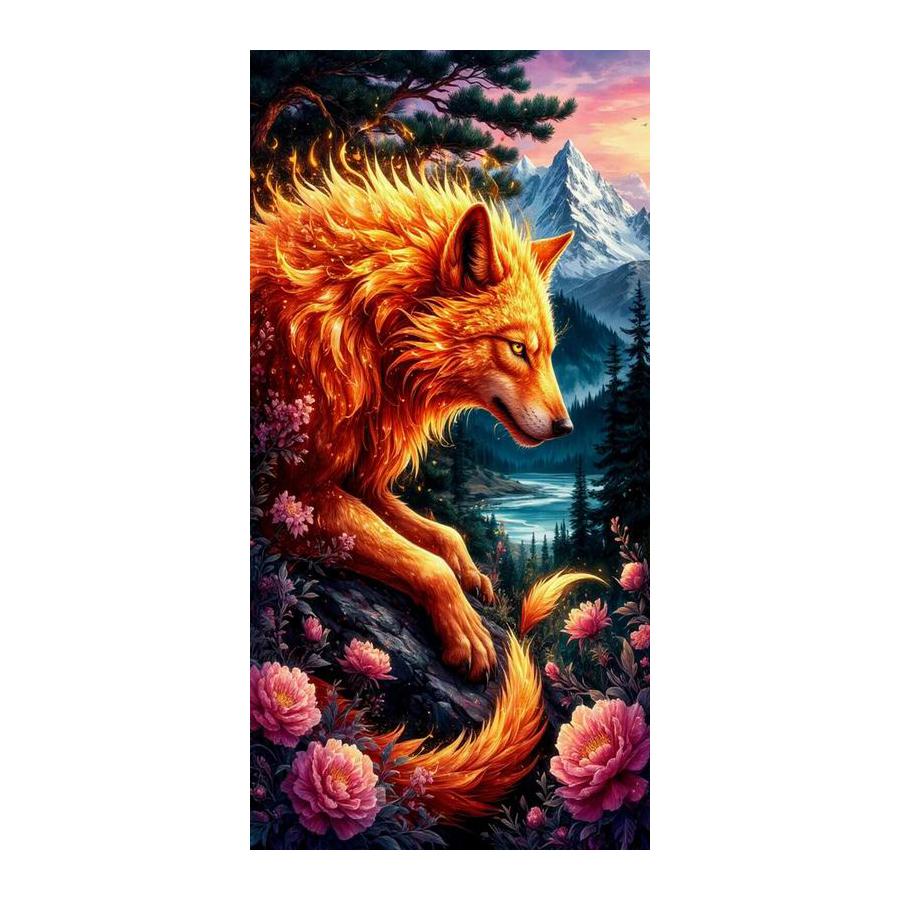 Wolf Large Size Diamond Painting New Collection Wild Animals Diy Full Drill Rhinestone Embroidery Mosaic Cross Stitch Kits