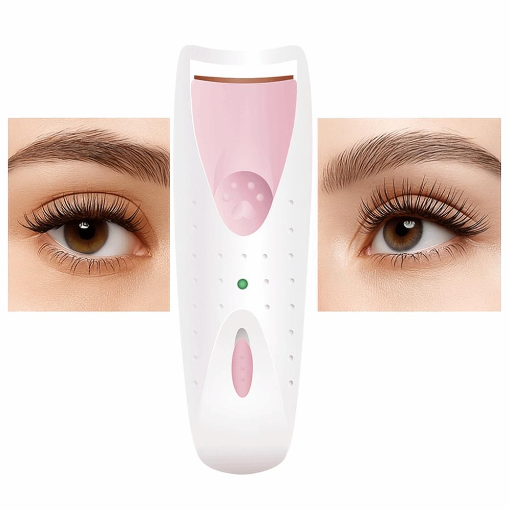 Handheld Design Heated Eyelash Curler Heated Function Electric Lash Curler  Women Beauty