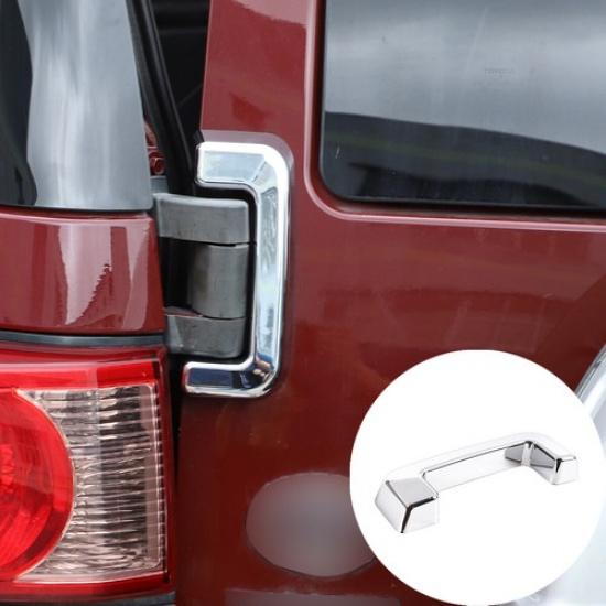 For Toyota FJ Cruiser 2007- ABS Silver Rear Tailgate Trunk Hinge Cover Trim