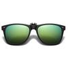 Mirror Flip Up Clip on Polarized Sunglasses Clips Pochromic Driving Fishing Eyewear Night Vision Lens Sun Glasses Clips