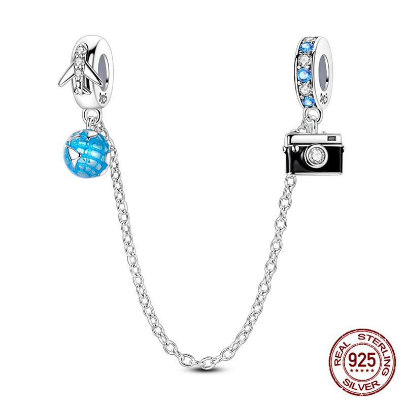 Original 100% 925 Silver Fire Dragon Beads Our Lady Of Cross Charms Fit 925 Bracelet DIY Jewelry Making Women's Gift