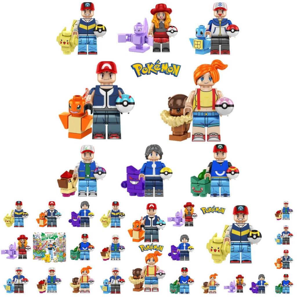 Kf6189 Pokemon Pikachu Smart Pet Elf Ball Building Block Mini Figure Bag