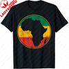 Africa Shirt Retro Map Tanzania Namibia Kenya TShirt Africa Map PanAfrican Flag Print Women Tee Casual Cultural Pride Tops