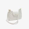 Women's Bag New Crossbody Bag Female Diamond Lattice Shoulder Bag Birthday Gift To Girlfriend Rice White Long 24cm High 18cm Wide 6cm