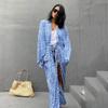 Leopard Print Long Cardigan Loose Large Size Beach Sunscreen Jacket Bikini Blouse