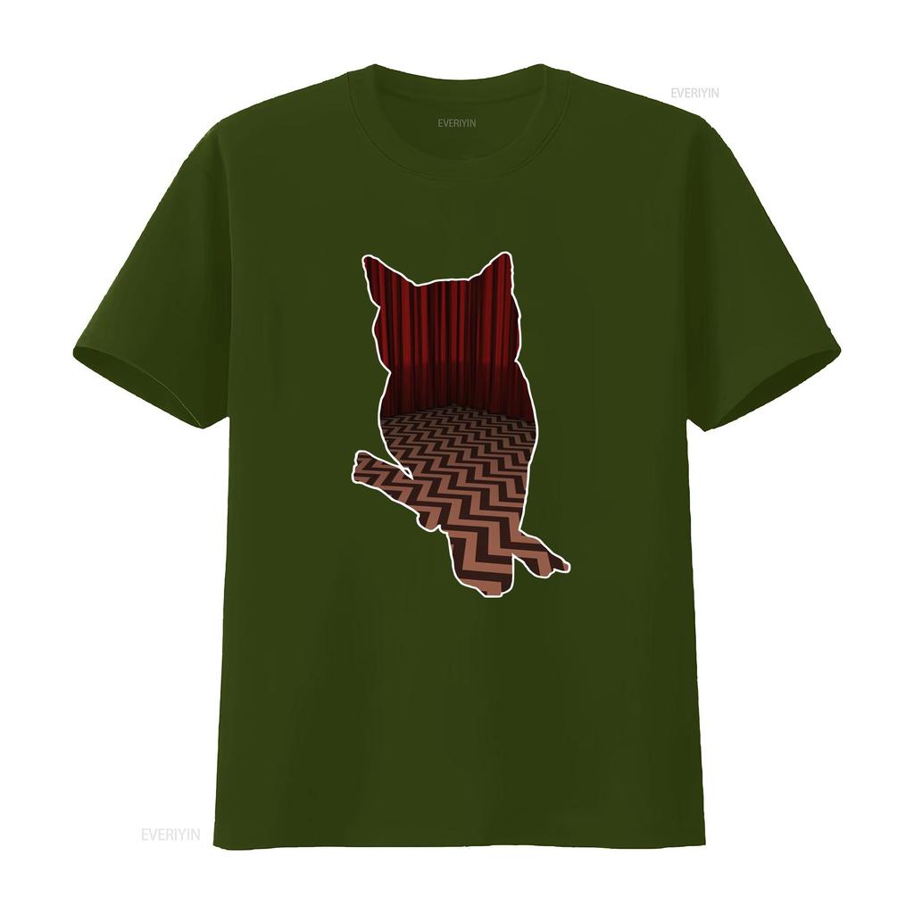 Twin Peaks TV T Shirt Men Vintage Short Sleev Clothing Red Vintage Washed Stretched Breathable Fashion Top For Everyday Wear