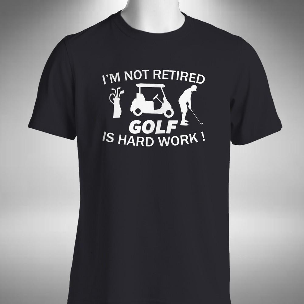 Golf Retirement T-Shirt Funny Retired Work Golf Lover Course Club and Ball