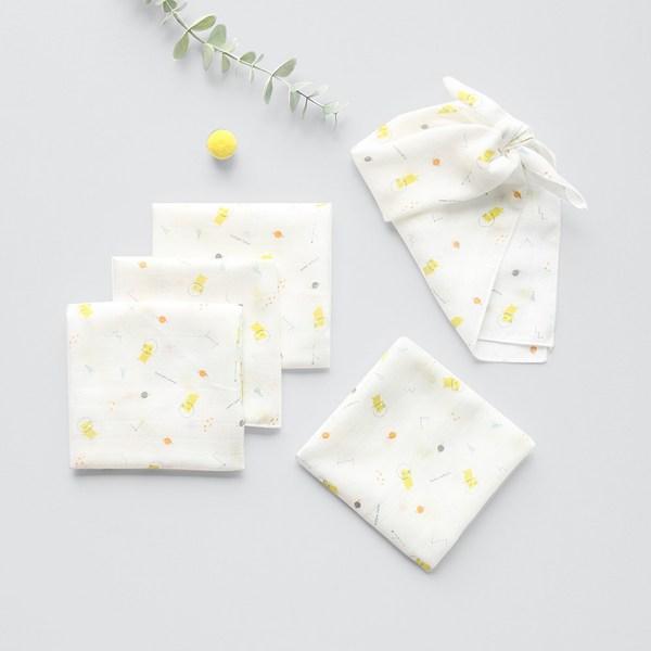 Mom's Nature Baby Bamboo Bamboo Design Gadget Handkerchief 5p, korean baby products