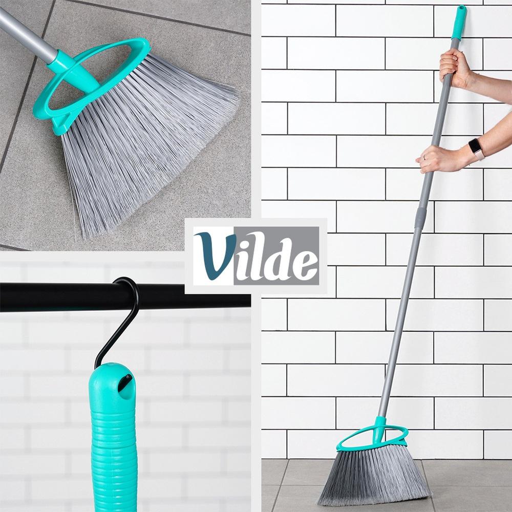 Cleaning Set: Broom, Window Squeegee, Telescopic Dust And Cobweb Broom, 3 Pcs.