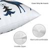Chrismas Snowflake Letter Print Pillow Case Cushion Cover Polyester Graphic Pillow Cover Pillowcases Office Car Home Decorative