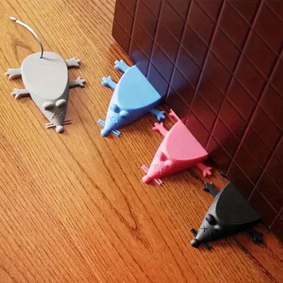 1PC, Door stopper, silicone door stopper, creatively designed mouse door stopper, household windproof door stopper