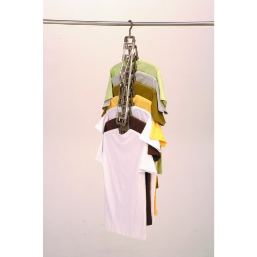 Twin Mall Laundry Drying Rack, Aluminum Stretchable 7-Row Rack, Set of 2, TA-7-2