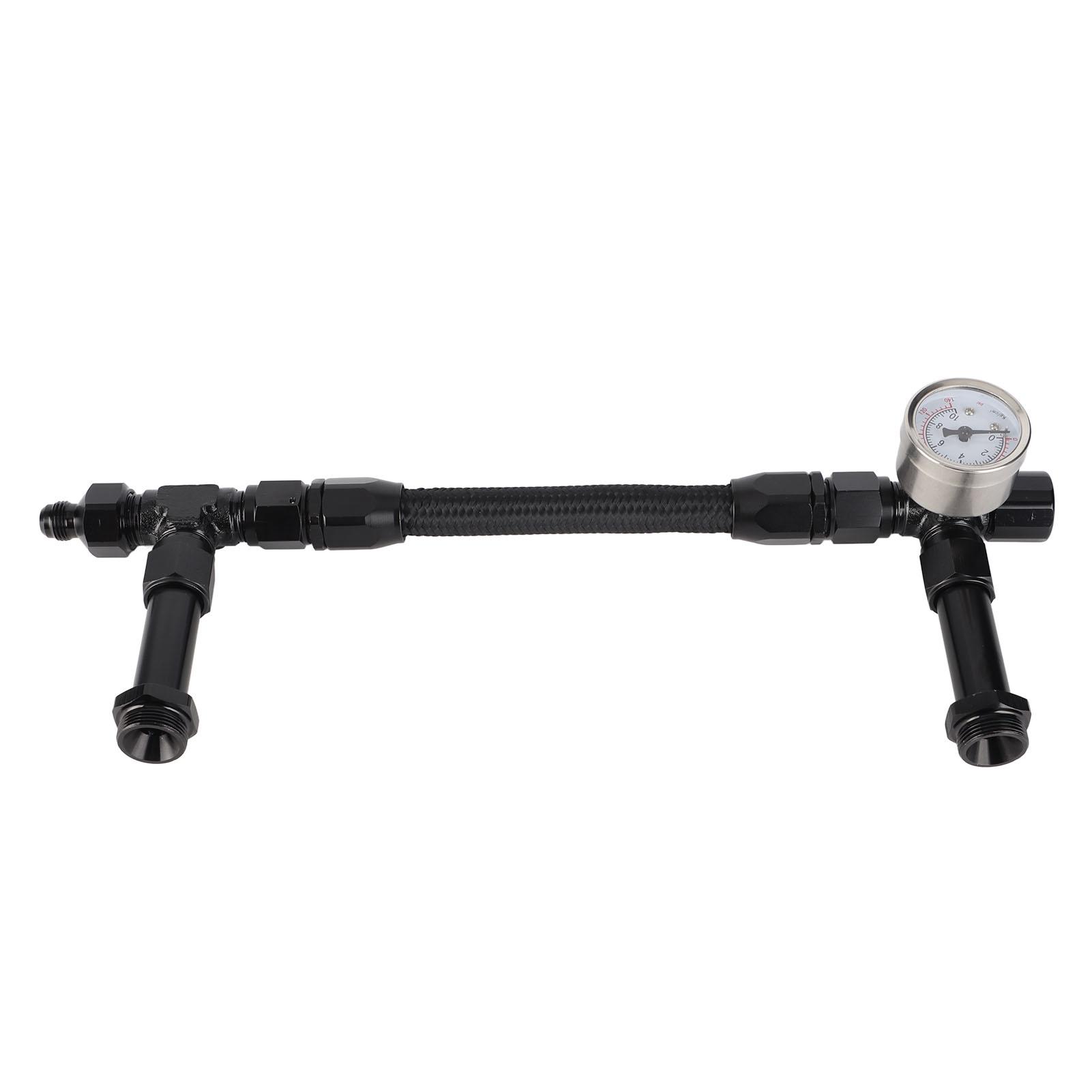 

Fuel Line with Pressure Gauge Dual Feed Smooth Fuel Flow Professional for Any 4150 Base Carbohydrate AN8