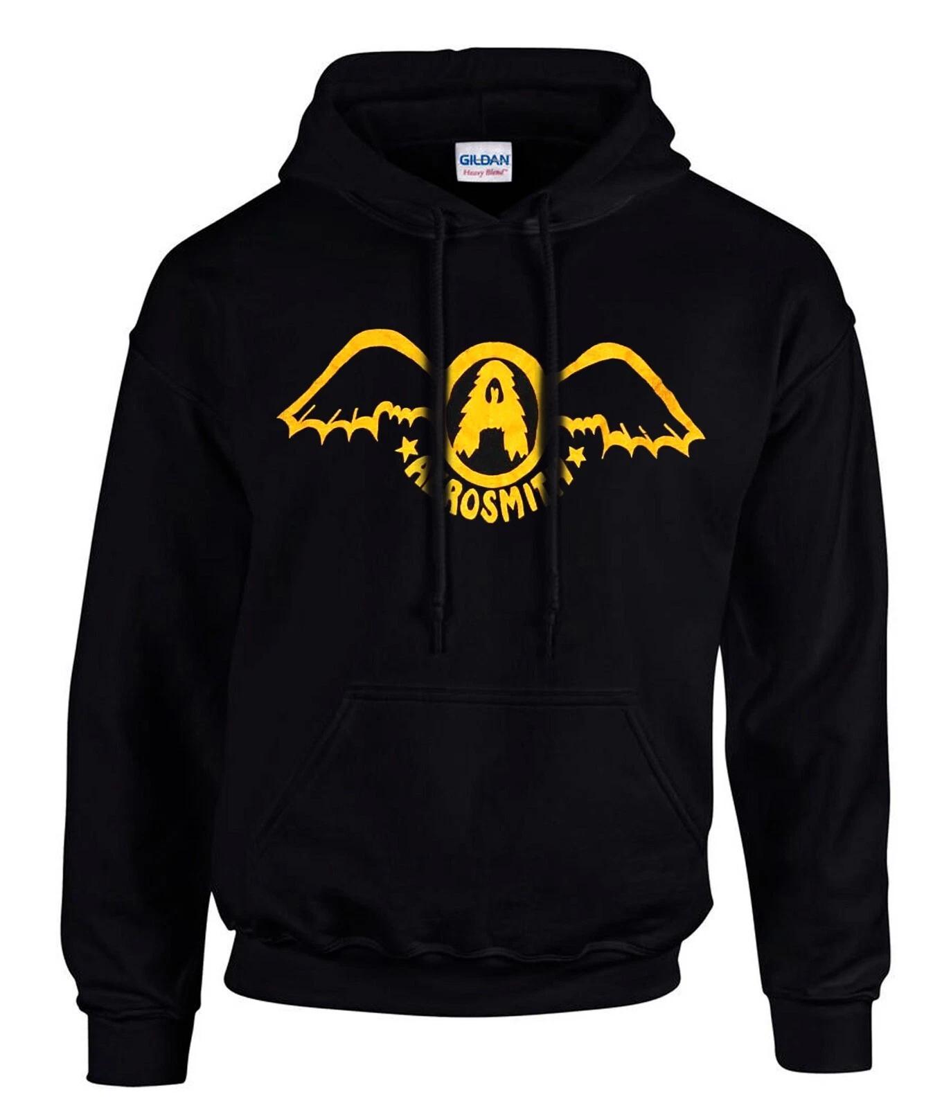 AEROSMITH Rockband Rock Music Schwarze Hoodies Kapuzenpullover- 3922-SW M