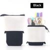 Retractable Pencil Case Kawaii Diy Printed Pen Case Large Capacity Pen Holder Stationery Storage Pencil Bag