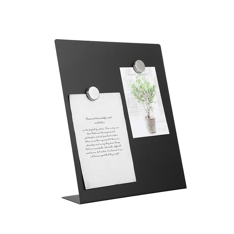 

Magnetic Display for Memo Display Board Metal Memo Board with Magnetic Surface for Home Use Desktop for Notes One Size чёрный