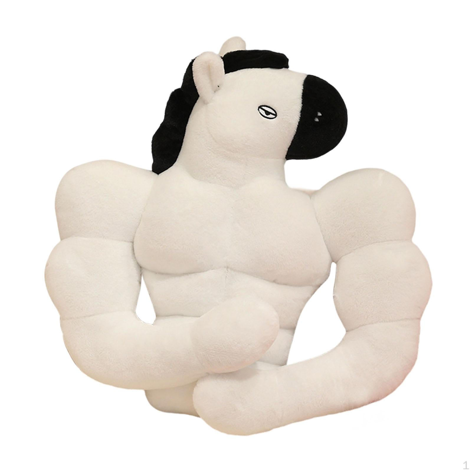 

Horse (muscle Horse) – 40 Cm Cuddly Toy, Ideal As Sofa Decoration for Boys And Girls Gift Idea белый
