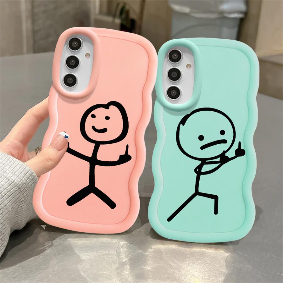 Soft Phone Cover Case for Samsung Galaxy A15 A14 A12 A16 A52 A21s A11 A13 A22 A23 A33 A53 A03 A04 A05 A06 Cartoon Matchman