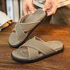 Summer Men Sandals Beach Slippers Fashion Outdoor Slippers Casual Beach Water Sports Shoes Breathable Hollow Flip Flops Cheap Male Aqua Sneaker