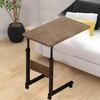 Fashion Portable Over Bed Table Adjustable Height with Wheels Bedside Table Desktop Computer Table Office Desk