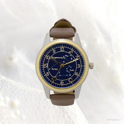 Fieldwork Women's Analog Watch with Leather Strap, Luminous Dial, 12 Zodiac Signs, Gray, DT127-5