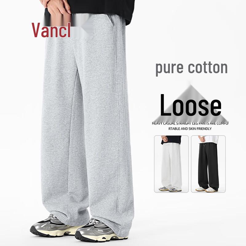 VANCL Men s Loose Fit Heavyweight Pure Cotton Straight-Leg Casual Pants L