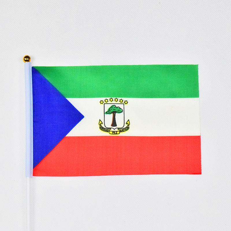 Equatorial Guinea 10pieces of 14*21cm hand-waving flags