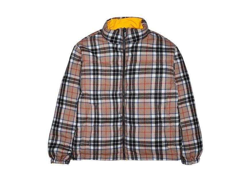 Supreme Reversible Puffer Jacket Yellow