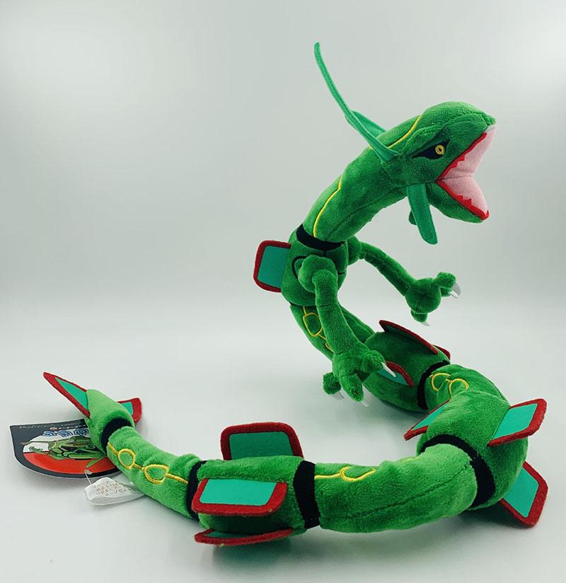 Rayquaza Dragon Green Cotton Soft Stuffed Anime Collectible Plush Toys Gift for Kid 30.5 Inch Artoon Character Toy Great