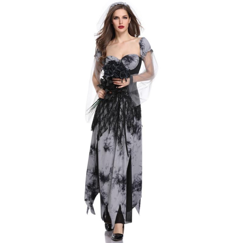 Halloween Costume Adult, Zombie Ghost Bride Suit Vampire Costume Stage Performance Costume