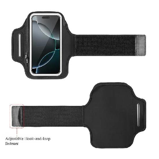 HAISSKY Zipper Sport Running Bags Armband Bag For iPhone 17 16 Pro Max 16E 17 Air 15 14 Samsung Xiaomi Outdoor Fitness Arm Pouch 6