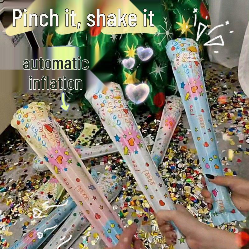 Automatic Inflatable Confetti Cannon for Festivals & Birthday Parties - Handheld Wedding & Party Prop