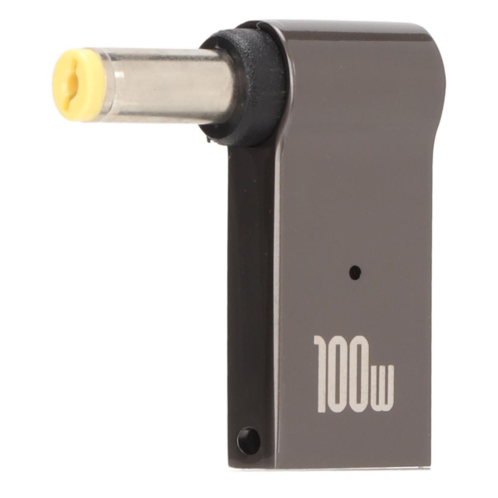 Type C Female Input to DC Adapter Portable PD Adapter 100W Type C Female to 5.5x1.7mm Laptop Charging Port Adapter