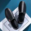 FashionMen White Board Shoes Comfort Lightweight Soft Soled Casual Leather Shoes Male Spring Autumn Designer Breathable Toe Loafers Men