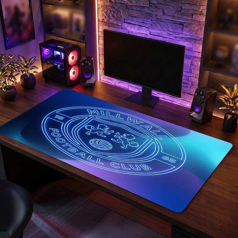 Millwall Football Print Large Mouse Pad, Anti-Slip Extended Gaming Desk Mat for Office Home