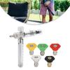 For Pressure Washer Foam Tank with Thick Foam Output Adjustable Spray Fan Stream and 14 Inch Quick Connect for Vehicle Washing