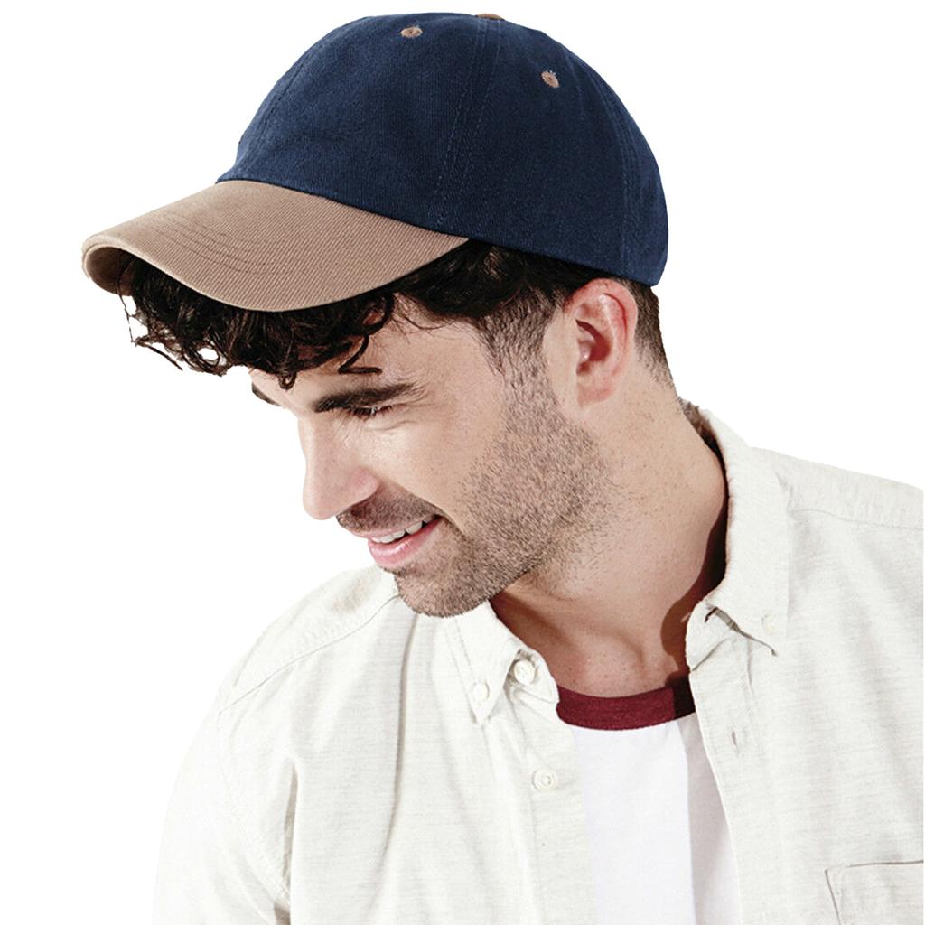Beechfield Casquette de baseball unisexe à profil bas en coton lourd brossé