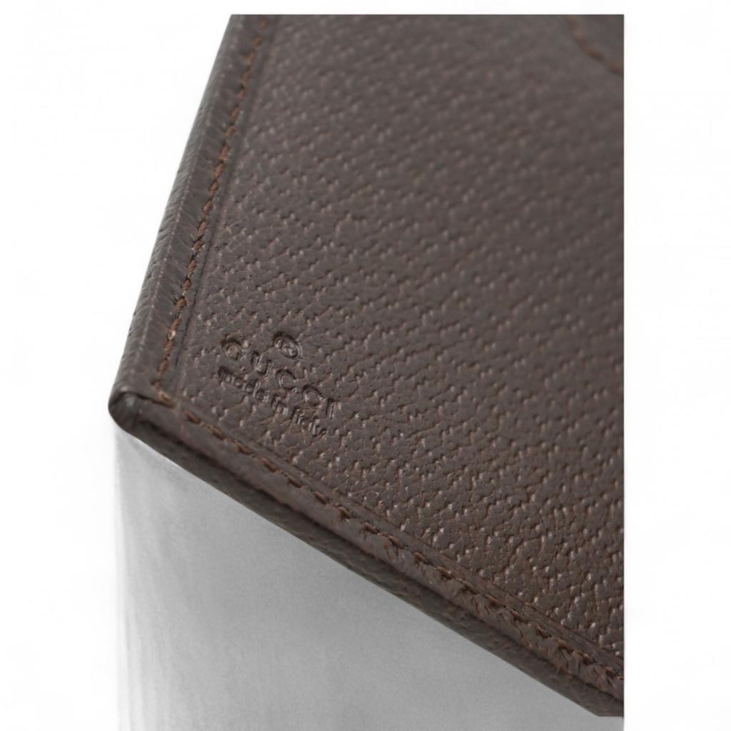 Auth GUCCI GG Canvas Long Wallet Bifold Brown gu8820nf Used