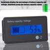 LCD Digital Battery Capacity Monitor with Flashing Alarm, 12-84V Voltage Meter Monitor/Battery Capacity Tester for - Battery, Lithium Battery,
