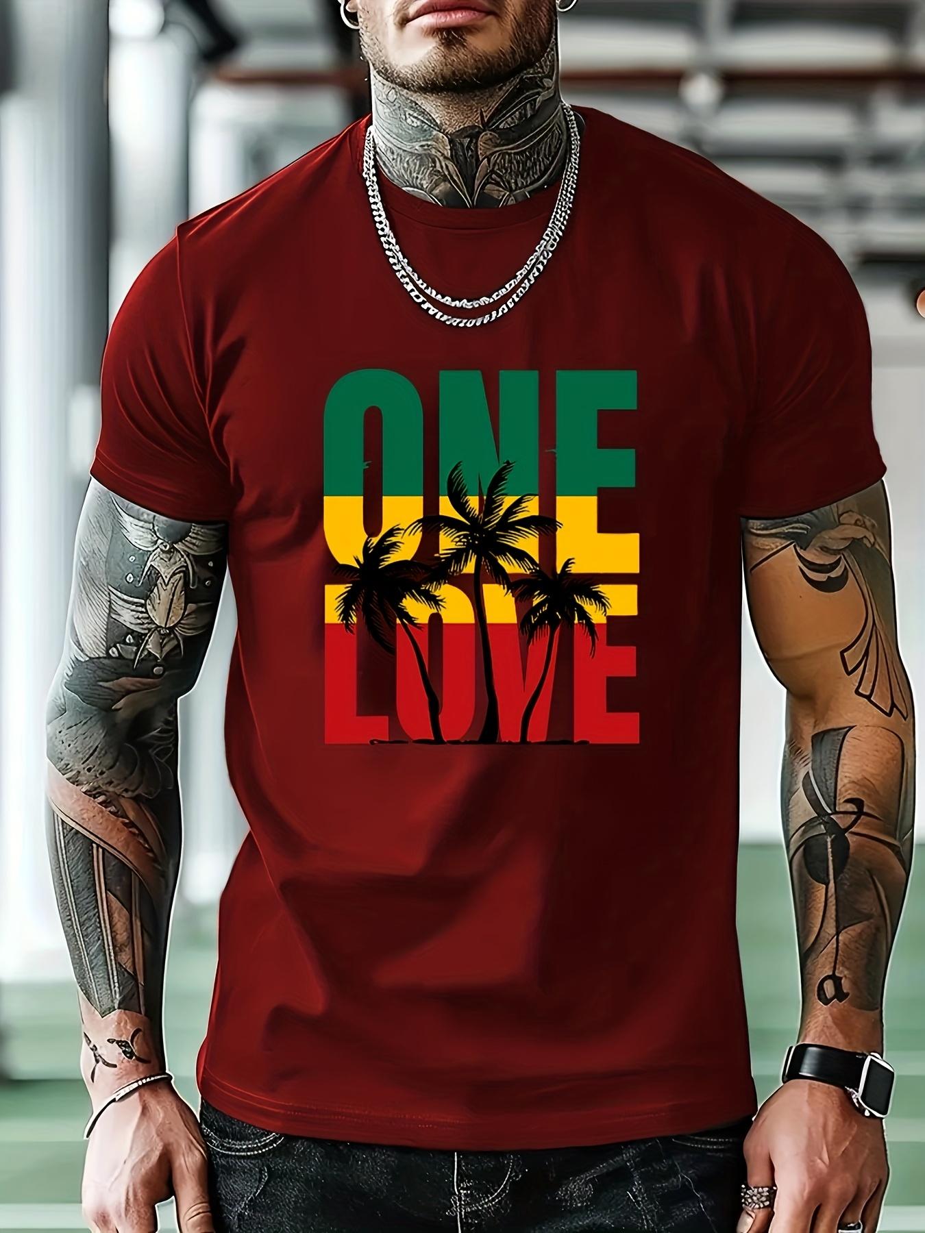 Casual One Love Graphic T-shirt - Short Sleeve XXXL