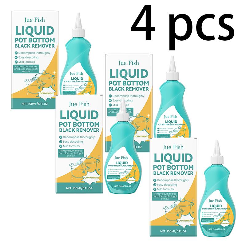 Pot and Pan Cleaner Pot and Pan Bottom Grease Cleaner Degreasing and Descaling Cleaning and Polishing Anti-rust Cleaning Solution
