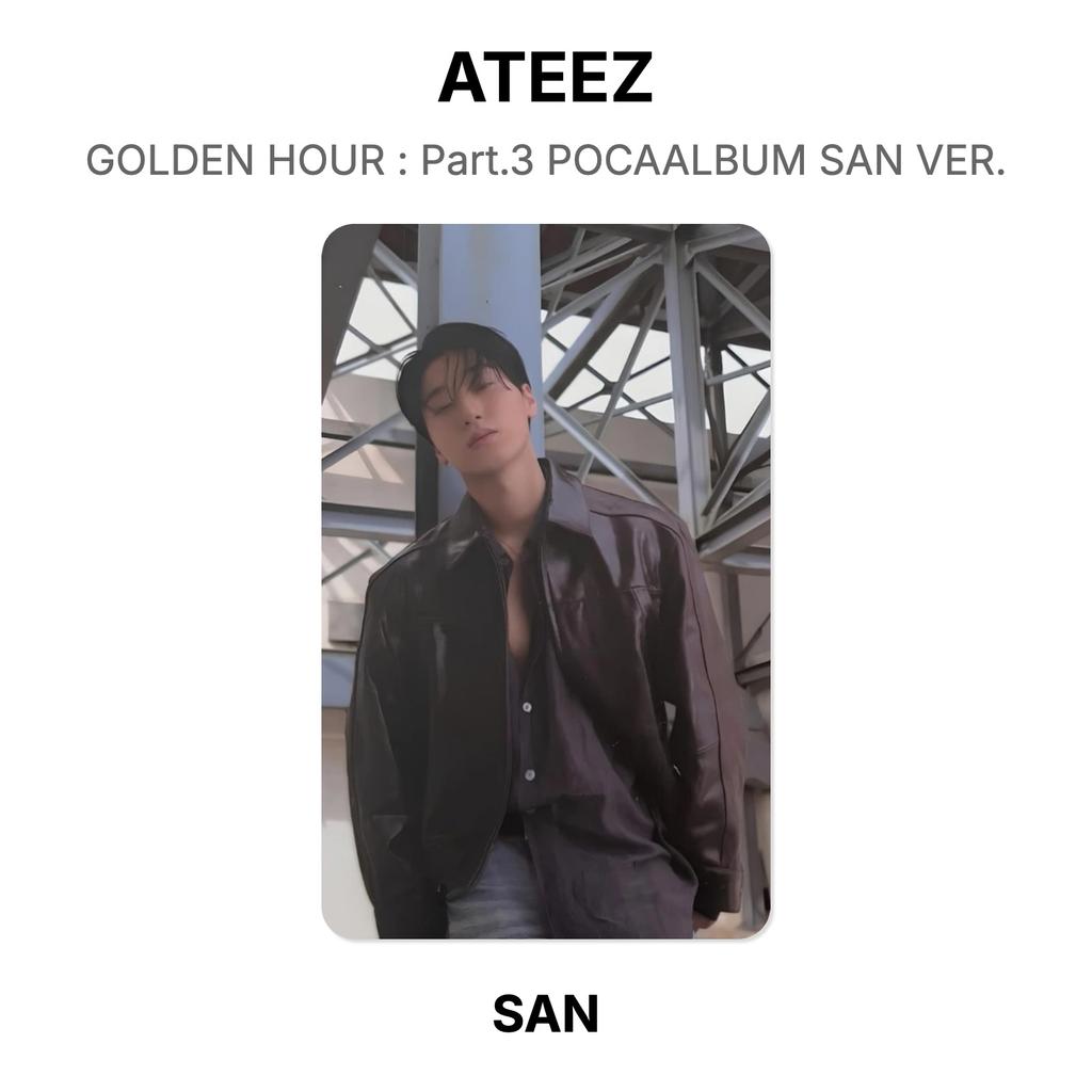 ATEEZ GOLDEN HOUR : Part.3 POCAALBUM SAN VER. Official Photocard
