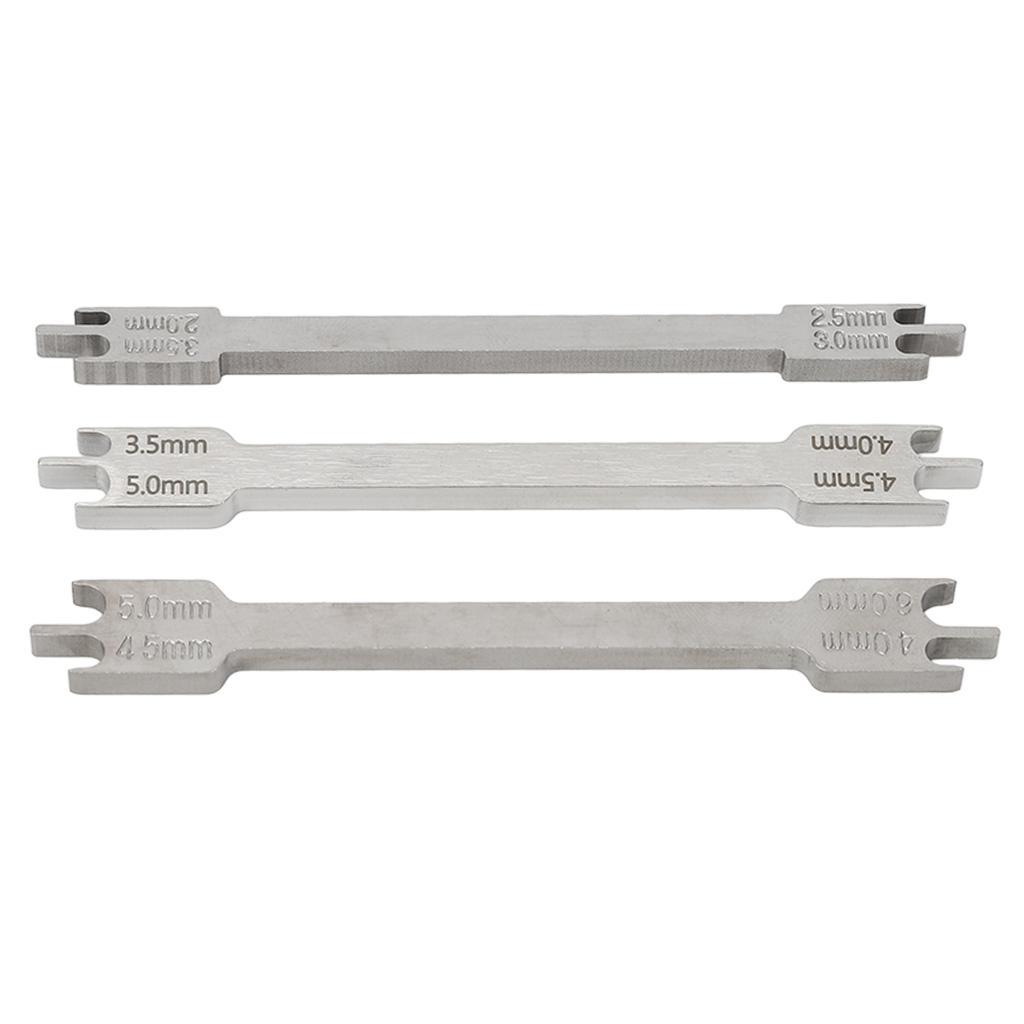 3pcs Dental Bracket Gauge Locator Stainless Steel Different Types Orthodontic Bracket Positioner